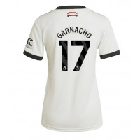 Camiseta Manchester United Alejandro Garnacho #17 Tercera Equipación Replica 2024-25 para mujer mangas cortas